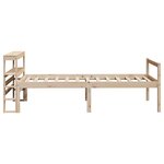 vidaXL Lit pour personne âgée et tête de lit 75x190 cm bois pin massif