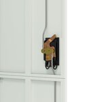 vidaXL Classeur gris clair 90x40x180 cm acier