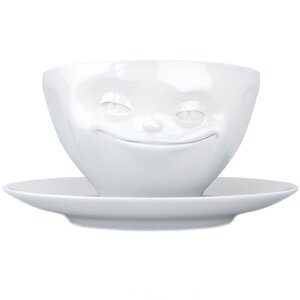 Tasse et sous tasse humeur tassen en porcelaine 200 ml