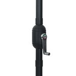 Parasol de jardin vidaXL avec des lumières LED ø395x245 cm Noir