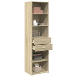 vidaXL Buffet haut chêne sonoma 50x42 5x185 cm bois d'ingénierie