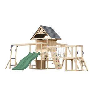 Aire de jeux - Double toboggan vert - Hunter