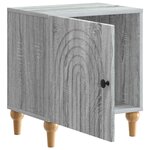 vidaXL Cabinet de chevet Sonoma gris 43 x 34 5 x 50 cm