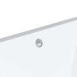 vidaXL Évier de salle de bain blanc rectangulaire céramique
