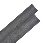 vidaXL Dalles de plancher PVC autoadhésif 5 02 m² 2 mm noir et blanc