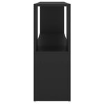 vidaXL Bibliothèque Noir 100x24x63 cm Bois d'ingénierie