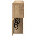 vidaXL Porte-manteau mural chêne artisanal 100 x 12 x 43 5 cm