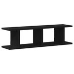 vidaXL Étagères murales 2 Pièces chêne noir 75x18x20 cm bois d'ingénierie
