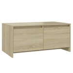 vidaXL Table basse chêne sonoma 90x50x41 5 cm bois d'ingénierie