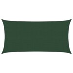 vidaXL Voile d'ombrage 160 g/m² Vert foncé 2x4 m PEHD