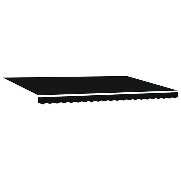 vidaXL Auvent Rétractable Noir 500 × 300 cm tissu
