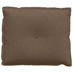 vidaXL Coussin de Dos Marron 60 x 19 x 50 cm tissu