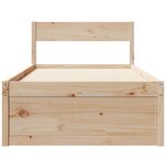 vidaXL Cadre de lit sans matelas 90x190 cm bois de pin massif