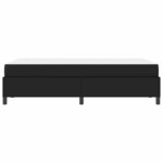 vidaXL Cadre de lit avec matelas Noir 120 x 190 cm Faux cuir