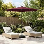 vidaXL Parasol de jardin avec lumières LED et base 270 x 270 cm