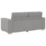 vidaXL Canapé 2 places Gris nuage 140 cm Tissu