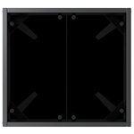 vidaXL Transats 3 Pièces Noir 40 x 40 x 40.5 cm polyrotin