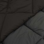 vidaXL Duvet d'été simple Noir et anthracite 200 x 200 cm Microfibre