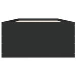 vidaXL Cadre de lit sans matelas noir 75x190 cm