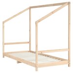vidaXL Cadre de lit pour enfants 2x(90x190) cm bois de pin massif