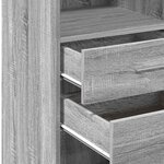 vidaXL Buffet haut sonoma gris 50x42 5x124 cm bois d'ingénierie