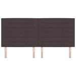 vidaXL Tête de lit Marron foncé 200 cm Cuir synthétique