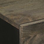 vidaXL Buffets 2 Pièces noir 60x33x75 cm bois massif de manguier