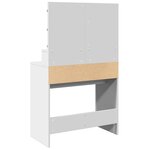 vidaXL Coiffeuse avec LED blanc 80x41x134 5 cm