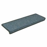 vidaXL Tapis d'escalier 30 pièces 65 x 21 x 4 cm Vert foncé Bord rectangulaire