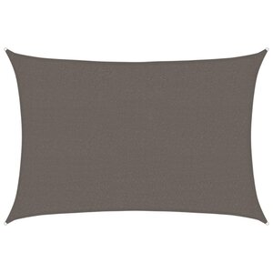 vidaXL Voile d'ombrage 160 g/m² Anthracite 2 5x4 m PEHD