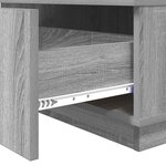 vidaXL Table basse Gris Sonoma 95 x 55 x 31 cm Bois d'ingénierie