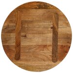 vidaXL Dessus de table Ø 50x2 5 cm rond bois de manguier massif