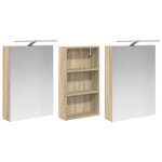 vidaXL Ensemble de Meubles de Salle de Bain 3 Pièces 140 x 14 5 x 70 cm
