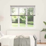 vidaXL Store de Fenêtre avec des rideaux Argenté 80 x 130 cm Aluminium