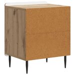 vidaXL Cabinet de chevet 2 pièces Chêne artisanal 43 x 34 5 x 52 cm