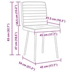 vidaXL Chaises à manger lot de 4 Rouge bordeaux Velours
