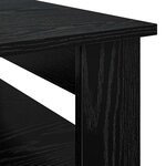 vidaXL Table basse Chêne noir 64 x 54 x 44 cm Bois d'ingénierie