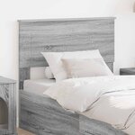 vidaXL Tête de lit Gris Sonoma 100 cm Bois d'ingénierie