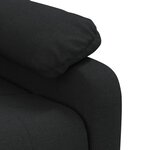 vidaXL Fauteuil inclinable Noir Tissu