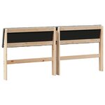 vidaXL Tête de lit capitonnée Gris foncé 180 cm Pin massif
