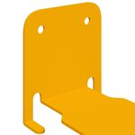 vidaXL Étagère Flottante Invisible 4 pc Jaune moutarde 6 x 11 x 6 5 cm
