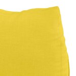 vidaXL Coussin de Dos Jaune clair 45 x 20 x 35 cm tissu