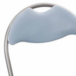 vidaXL Chaise pliante 8 Pièces Gris 48 x 43 5 x 81 cm Simili cuir