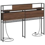 vidaXL Tête de lit de rangement Chêne marron 135 cm Bois d'ingénierie