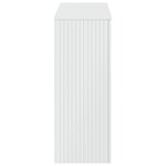vidaXL Table console Blanc Brillant 101 x 29 x 74 cm Bois d’ingénierie