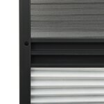 vidaXL Moustiquaire plissée pour fenêtre Aluminium 80x160 cm et auvent