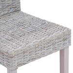 vidaXL Chaise de salle à manger 2 Pièces Blanchiment 45 x 54 x 93 cm