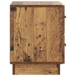 vidaXL Cabinet de chevet 2 pc Bois ancien 43 x 34 5 x 44 5 cm