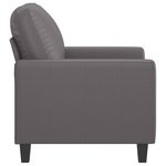 vidaXL Fauteuil Gris 60 cm Similicuir