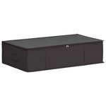 vidaXL Boîte de rangement avec fenêtre transparente Anthracite